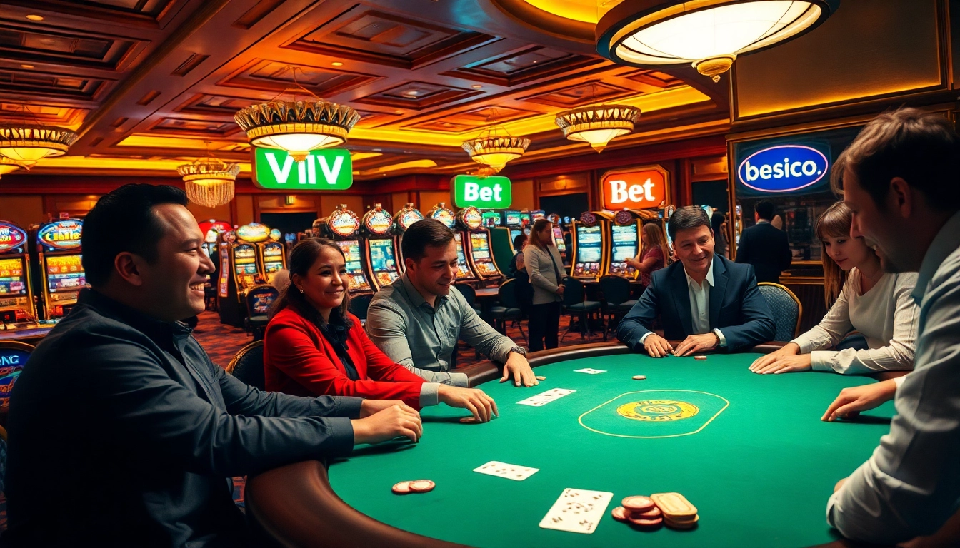 Bet VIP is the essence of luxury in this thrilling poker game scene, showcasing intense focus and high-stakes action at the casino.